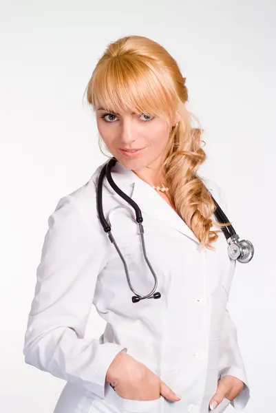 Chytrý doktor stojící — Stock fotografie
