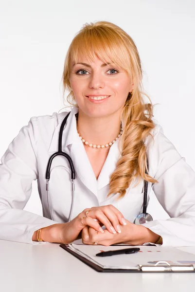 Nice kind doctor — Stock Photo, Image