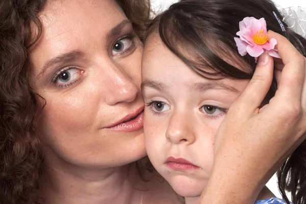 Portrait of mom and her child — Stock Photo, Image