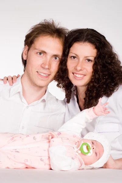 Familia con bebé —  Fotos de Stock
