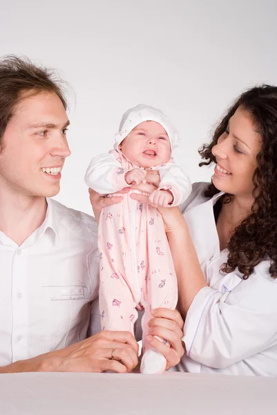 Familia con bebé —  Fotos de Stock