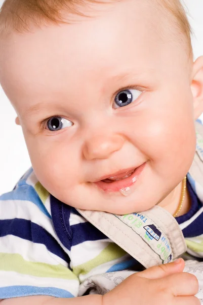 Glimlachende baby portret — Stockfoto