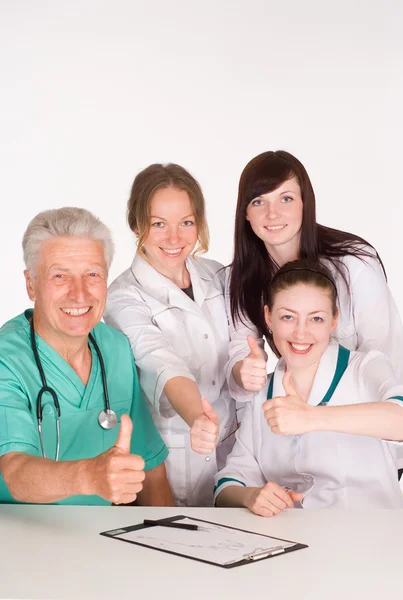 Equipa médica feliz — Fotografia de Stock
