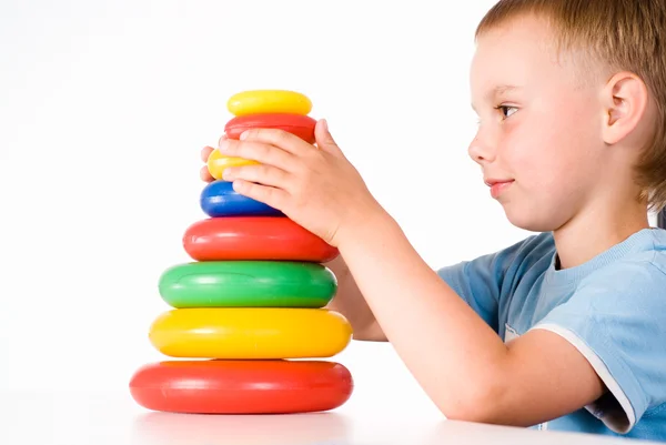 Boy with toy — Stock Photo, Image