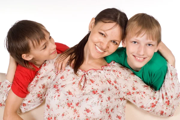 Mutter mit Söhnen — Stockfoto