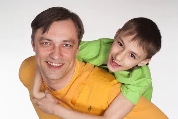 Pěkný otec a syn — Stock fotografie