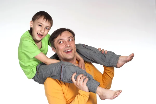 Bello papà e figlio — Foto Stock