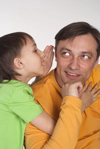 Nice daddy and son — Stock Photo, Image