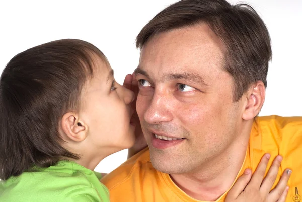 Nice daddy and son — Stock Photo, Image