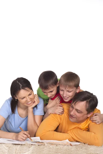 Щасливого сімейного креслення — стокове фото
