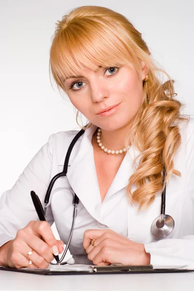 Cute doctor working — Stock Photo, Image
