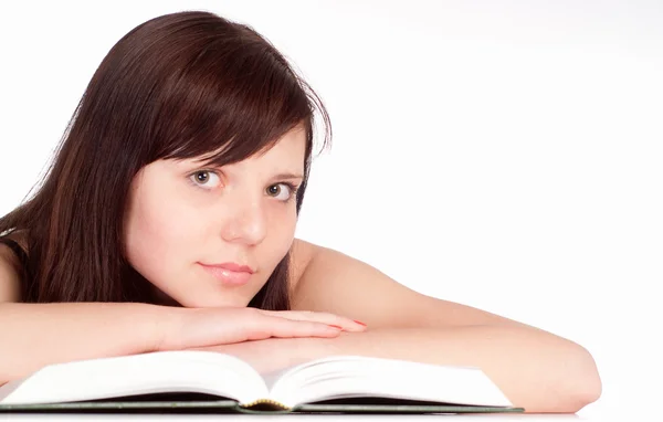 Nice girl with book — Stock Photo, Image