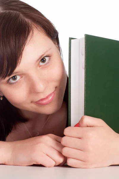 Nice girl with book — Stock Photo, Image