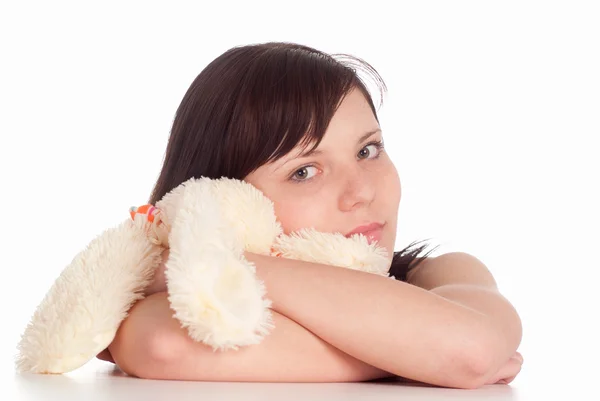 Stock image Girl holding toy