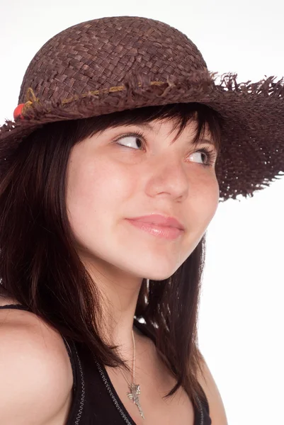 Chica en sombrero — Foto de Stock