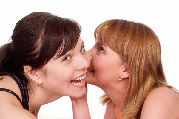 Two girls talking — Stock Photo, Image