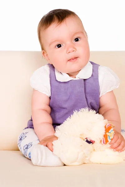Güzel bebek Divan — Stok fotoğraf
