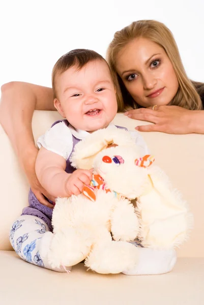 Mamma con il suo bambino — Foto Stock