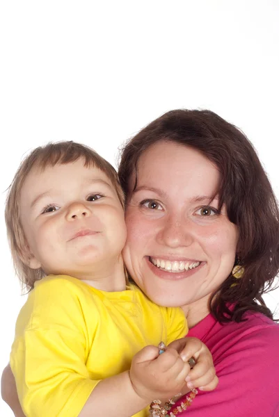Šťastná maminka a dcera — Stock fotografie