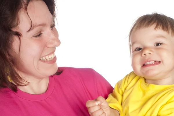 Happy mom and daughter — Stock Photo, Image
