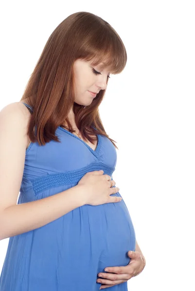 Dziewczyny w ciąży stałego — Zdjęcie stockowe
