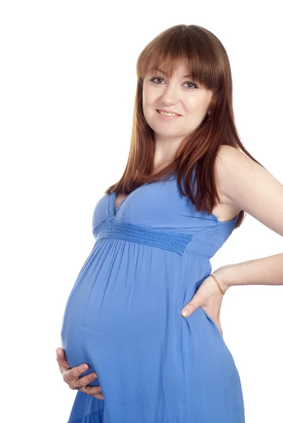 Симпатичная беременная девочка — стоковое фото