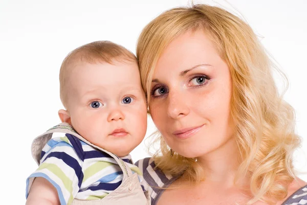 Beautiful mom with her baby — Stock Photo, Image