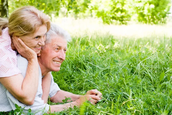 Trevligt äldre par — Stockfoto