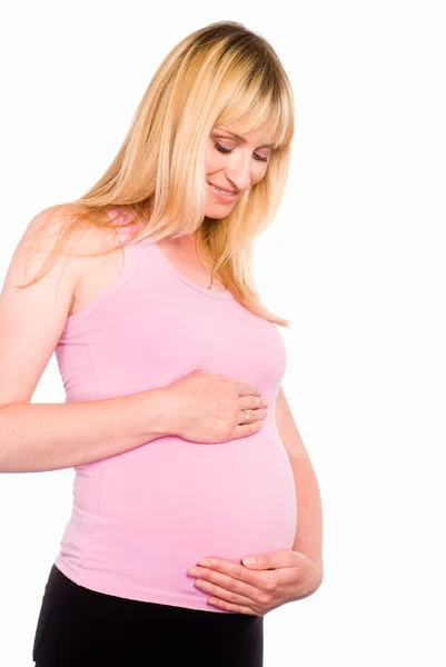 Zdravá těhotná žena — Stock fotografie