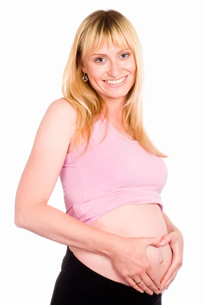 Gesunde Schwangere — Stockfoto