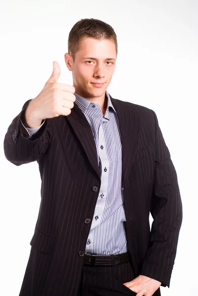 Smart guy in suit — Stock Photo, Image