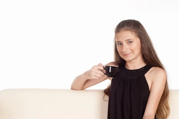 Chica con taza —  Fotos de Stock