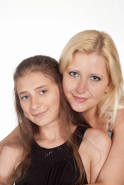 Söta mamma och dotter — Stockfoto
