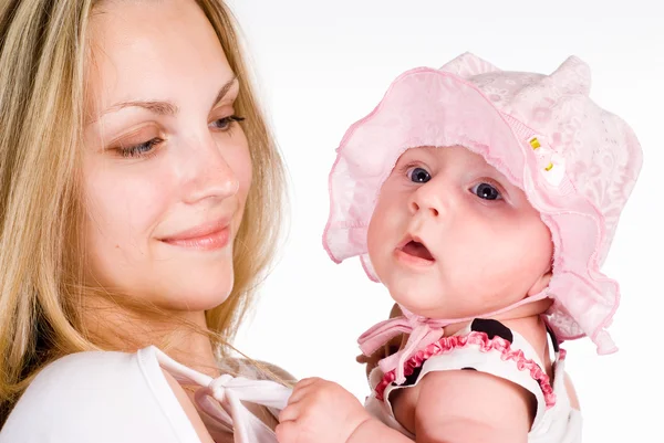 Cute baby with mom — Stock Photo, Image
