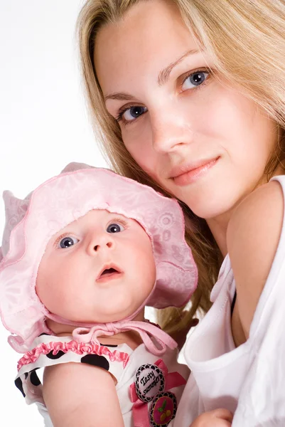 Vackra mamma med baby — Stockfoto