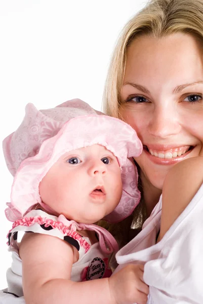 Lindo bebé con mamá —  Fotos de Stock
