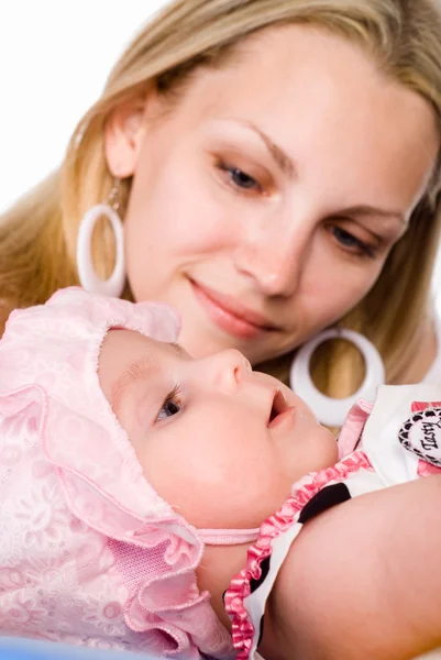 Cute baby with mom — Stock Photo, Image