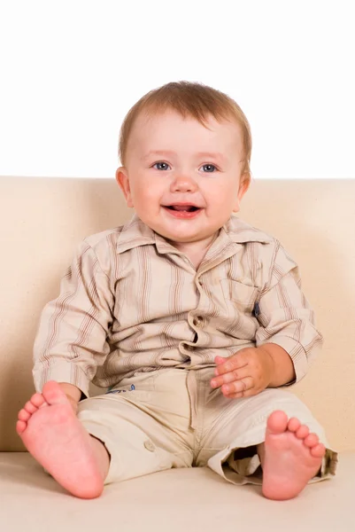 Little boy sitting — Stock Photo, Image