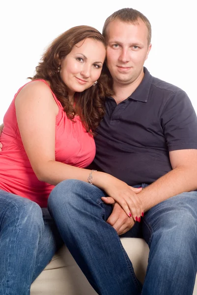 Feliz linda pareja —  Fotos de Stock