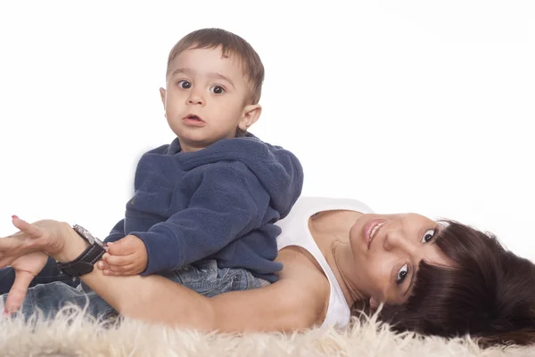 Mom with her son — Stock Photo, Image