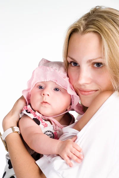 Bebê bonito com a mãe — Fotografia de Stock