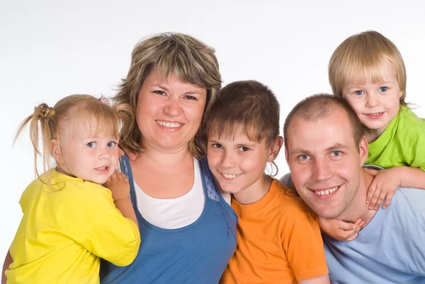 Famiglia di cinque persone — Foto Stock