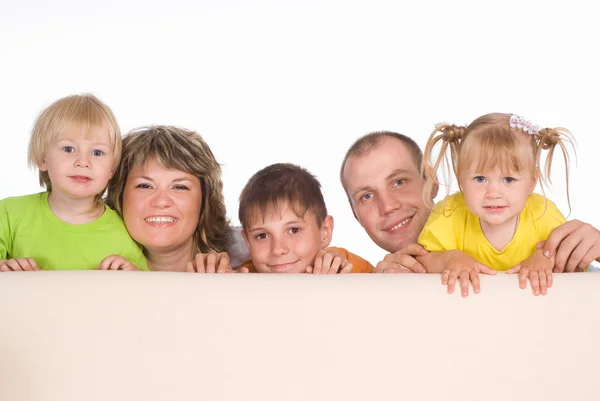 Family at sofa — Stock Photo, Image