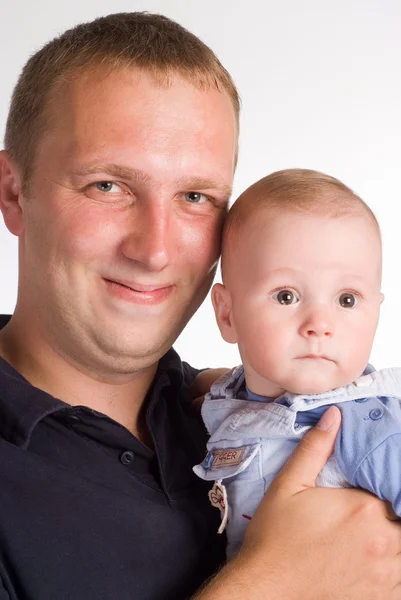 Bello papà e figlio — Foto Stock