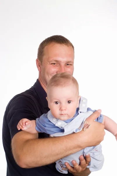 Papà con suo figlio — Foto Stock