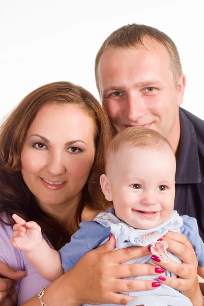 Leuke familie portret — Stockfoto