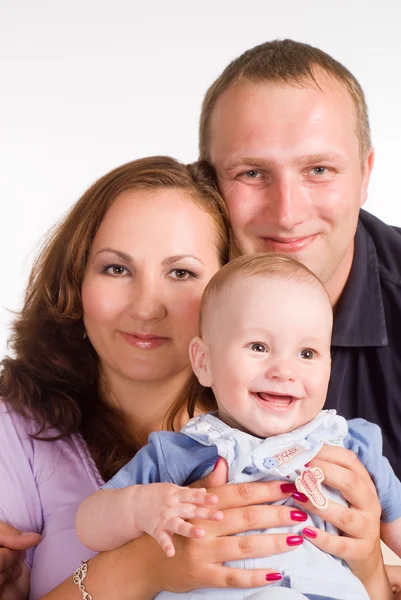 Roztomilý rodinný portrét — Stock fotografie