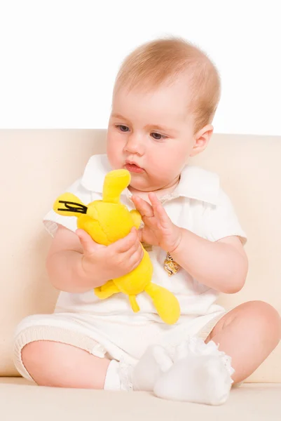 Niño con juguete — Foto de Stock