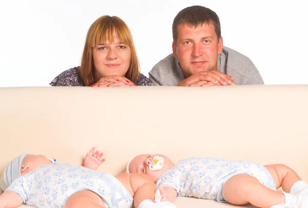 Family of a four — Stock Photo, Image
