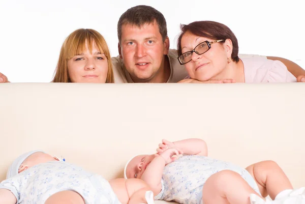 Pěkný rodinný portrét — Stock fotografie